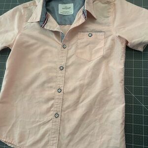 Kids Peach Button-Up Shirt